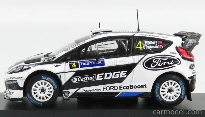 Minipartes Ford england Fiesta Rs Wrc N 4 Rally Finland 2012 P.solberg - C.patterson 1:43 Bílá Černá