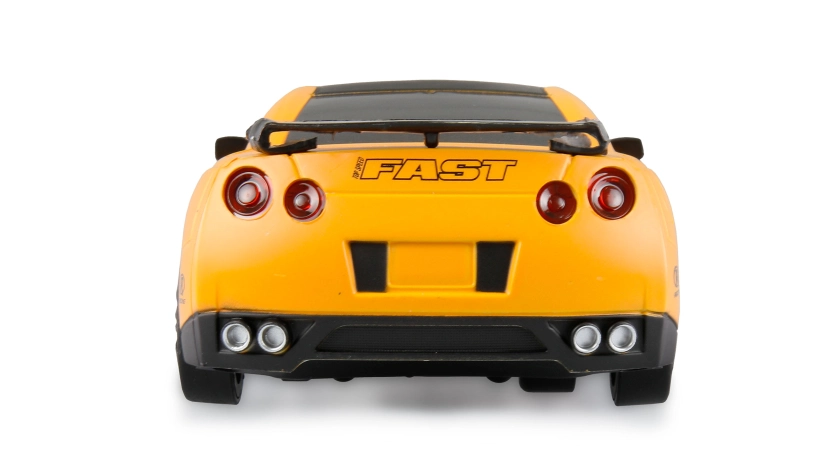 RC auto Drift Sport Car Nissan GT-R, žlutá