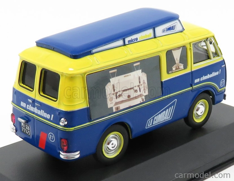 Edicola Alfa romeo Romeo Furgone Van - La Cimbali 1955 1:43 Modro-žltá