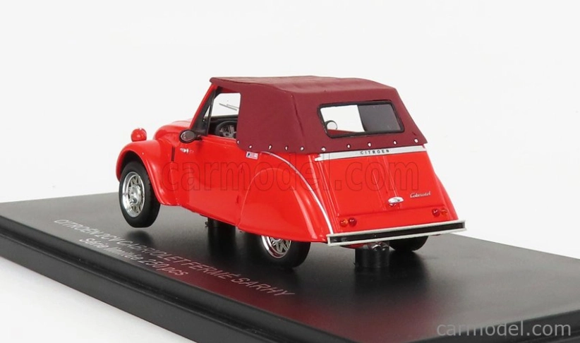 Franstyle Citroen 2cv Cabriolet Closed 1954 1:43 2 Tóny Červené