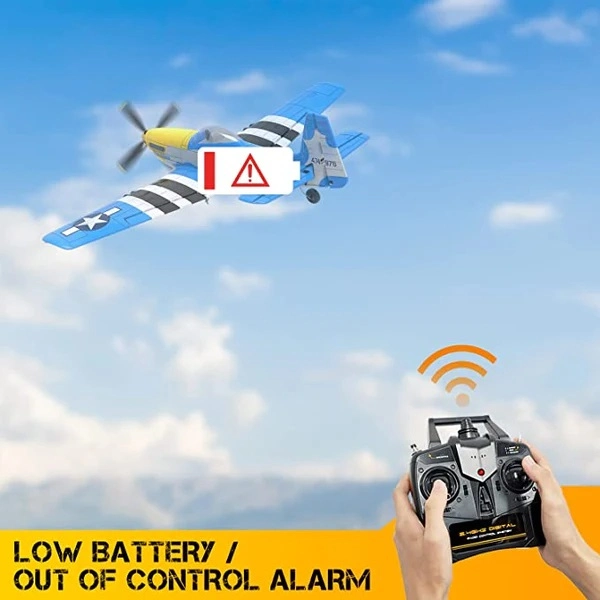 RC lietadlo Volantex Mustang P51D, modré | RCprofi.sk