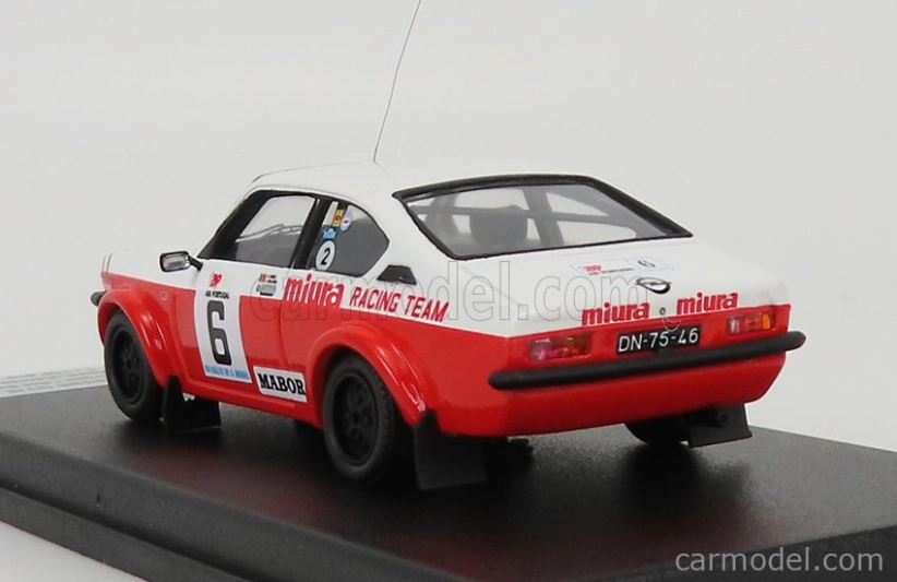 Trofeu Opel Kadett Gt/e N 6 Winner Rally Azores Volta A S.miguel 1979 J.p.borges - R.bevilacqua 1:43 Biela červená