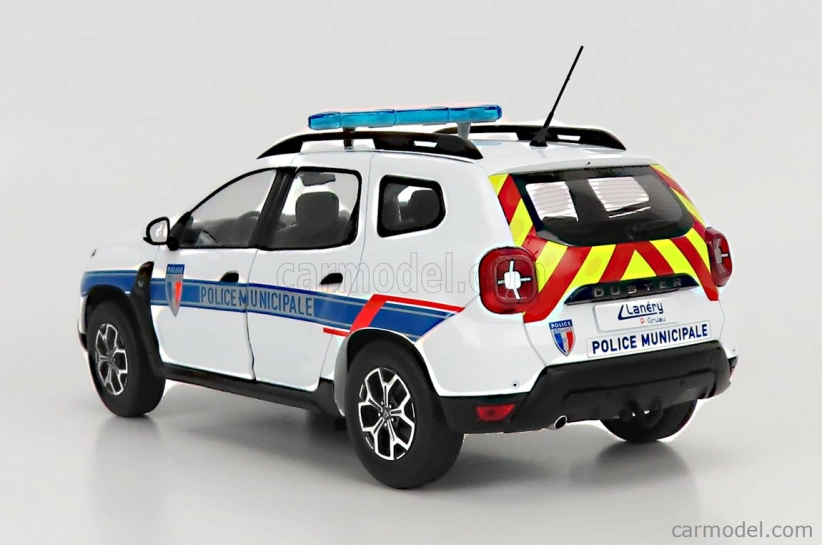 Solido Dacia Duster Mkii Police Municipale 2019 1:18 Bílá Světle Modrá