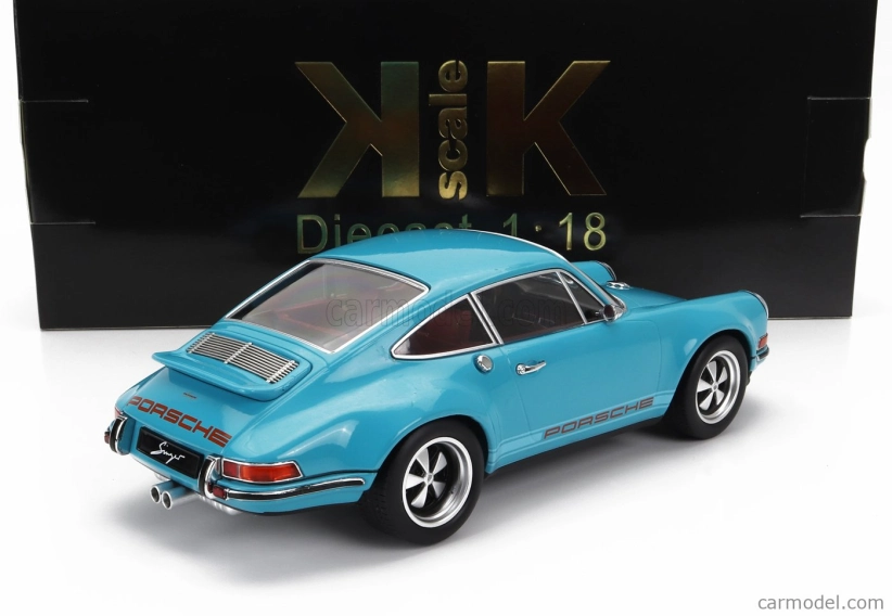 Kk-scale Porsche 911 By Singer Coupe 2014 1:18 Turquoise Blue