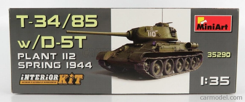 Miniart Kampfpanzer T-34/85 Tank Vojenský jar 1944 1:35 /