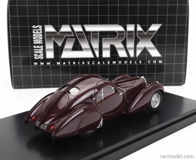 Matrix scale models Bugatti Type 57s Atlantic 1937 1:43 Brown