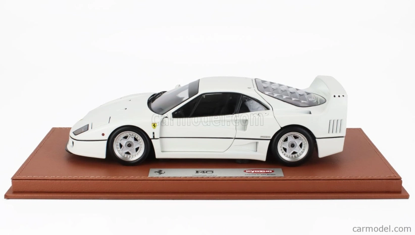 Bbr-models Ferrari F40 1987 - Con Vetrina - With Showcase 1:18 Bianco Avus - Bílá