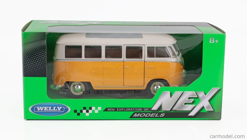 Welly Volkswagen T1 Minibus 1962 1:24 žltá biela