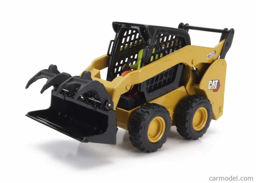 Dm-models Caterpillar Cat272d3 Ruspa Gommata - Skid Steer Loader 1:32 Žlutá Černá