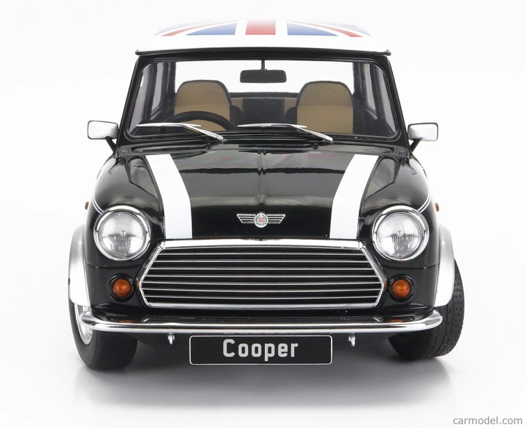 Mini Cooper Rhd 1992 s Union Jack 1:12 zelená biela