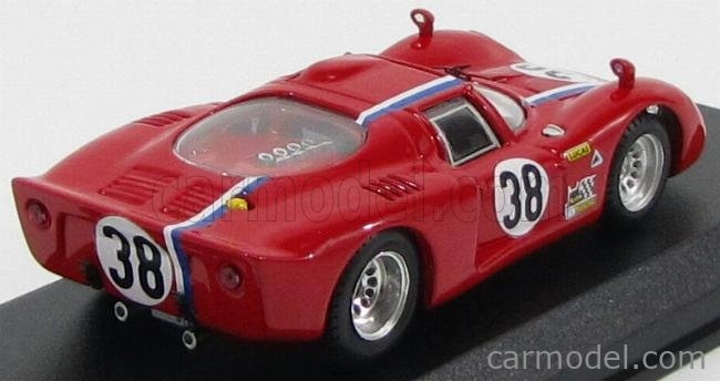 Najlepší model Alfa romeo 33.2 Coupe N 38 Test Le Mans 1968 Gosselin - Trosch 1:43 Red