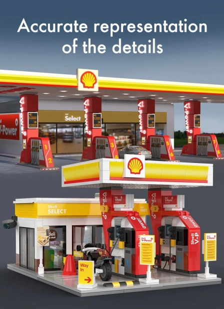 Stavebnice Čerpací stanice Shell | RCprofi.cz