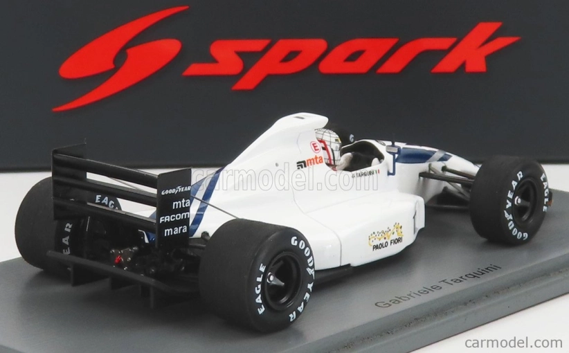 Spark-model AGS F1 Jh25b N 17 Monaco Gp 1991 G.tarquini 1:43 Bílá