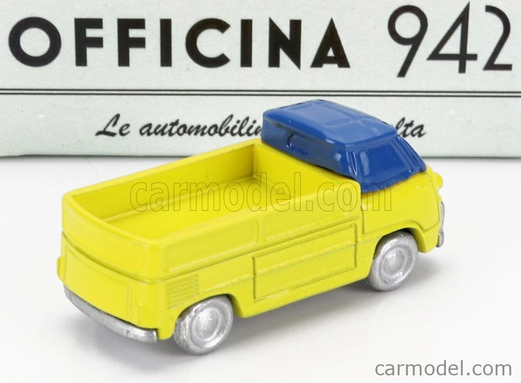 Officina-942 Fiat 600m Camioncino Coriasco 1956 1:76 žlto-modrá