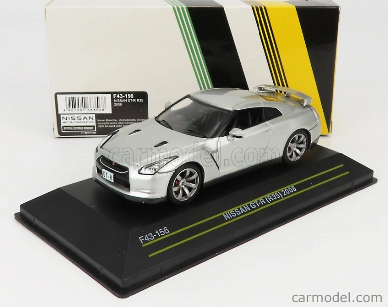 First43-models Nissan Gt-r (r35) Coupe 2008 1:43 Strieborný