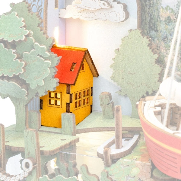 RoboTime 3D dřevěná skládačka Červené lodě