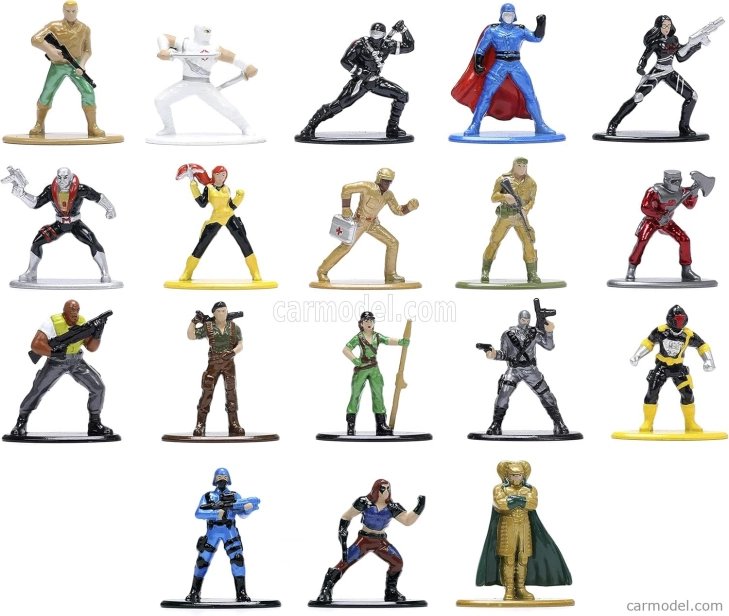 Jada Figures Set 18 X G.i.joe Figures Nano Metalfigs 1:32 Různé
