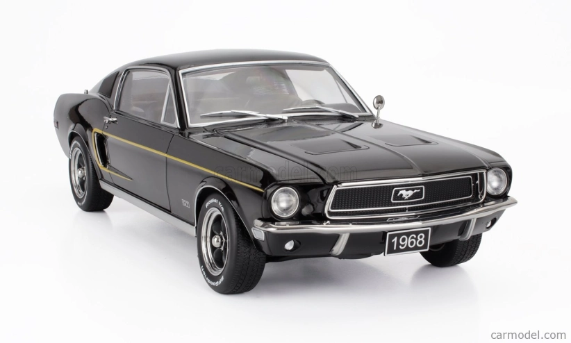 Kk-scale Ford usa Mustang Gt Fastback Coupe 1968 1:12 Black