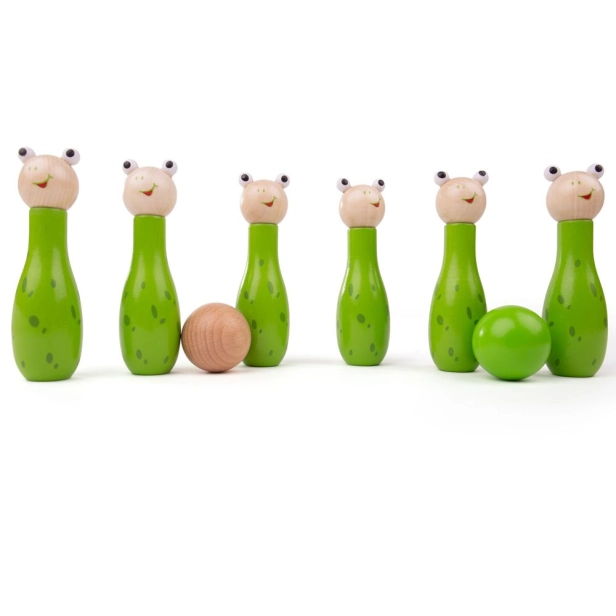 Bigjigs Toys Kuželky Žabky