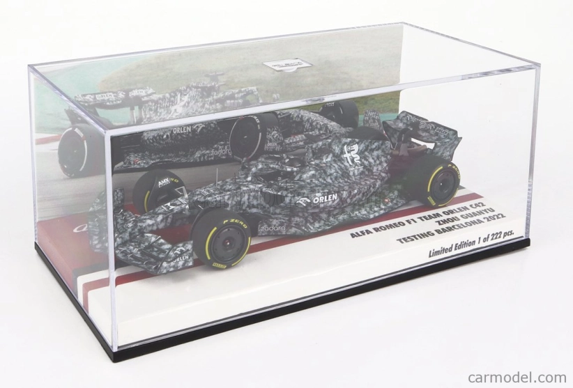 Minichamps Alfa romeo F1 C42 Team Orlen Racing N 24 Test Barcelona 2022 Guanyu Zhou 1:43 Kamufláž