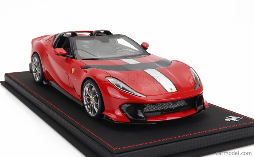 Bbr-models Ferrari 812 Competizione A Spider 2022 - Con Vetrina - S vitrínou 1:18 Rosso Corsa 322 - červená