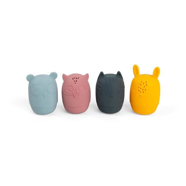 Bigjigs Toys Silikónové plyšové zvieratká do kúpeľa