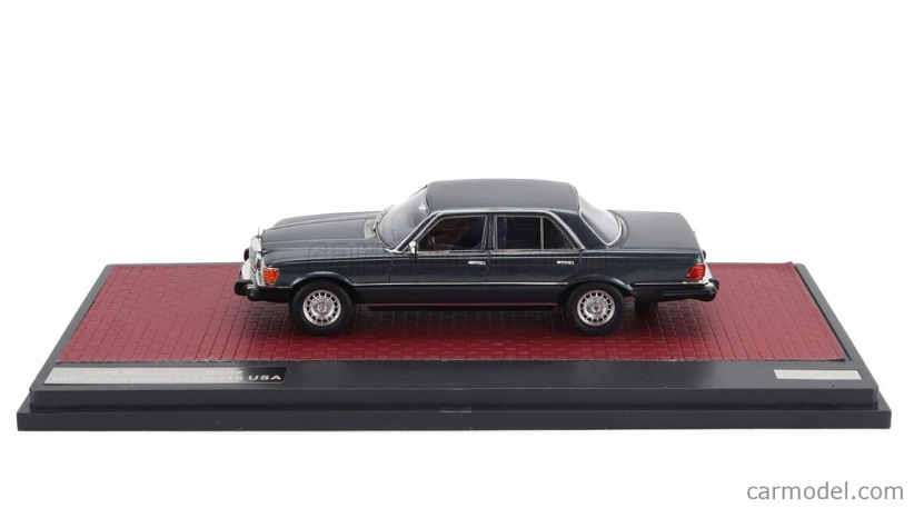 Matrix scale models Mercedes benz S-class 300sd Turbodiesel (w116) Usa Version 1977 1:43 Blue Met