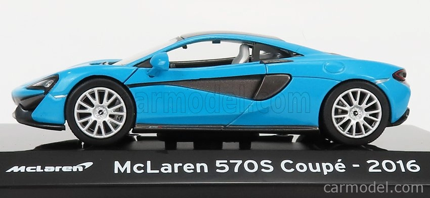 Edicola Mclaren 570s Coupe 2016 - Con Vetrina - S vitrínou 1:43 Blue