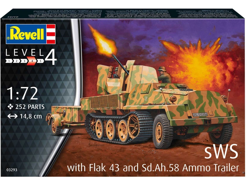 Revell sWS mit Flak-Aufbau als Sfl. mit 3,7 cm Flak 43 (1:72)