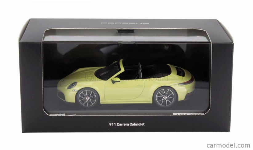 Minichamps Porsche 911 992-2 Carrera Cabriolet Open 2024 1:43 Cartagena Žlutá