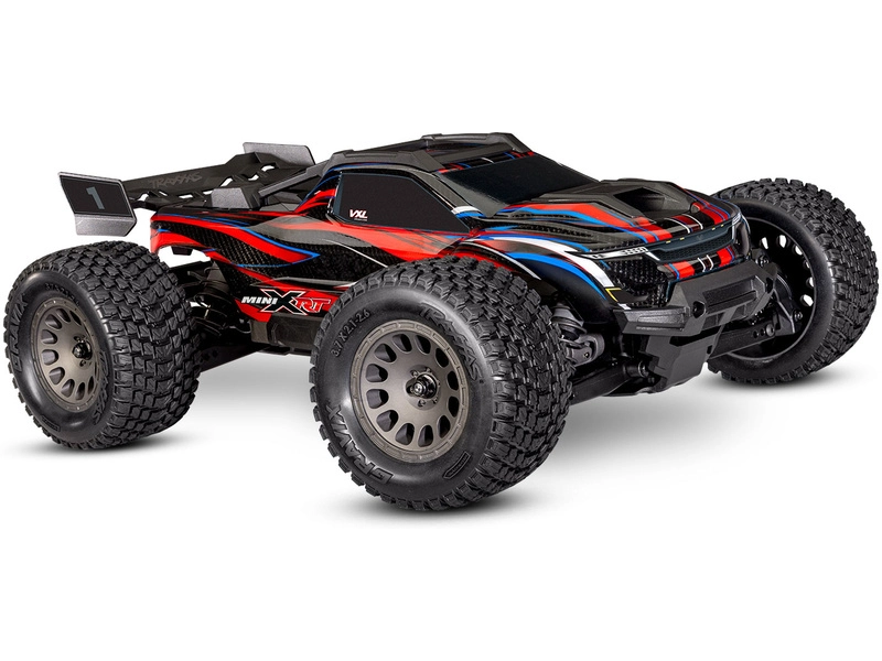 RC auto Traxxas Mini XRT 1:12 VXL-3s 4WD RTR, modrá