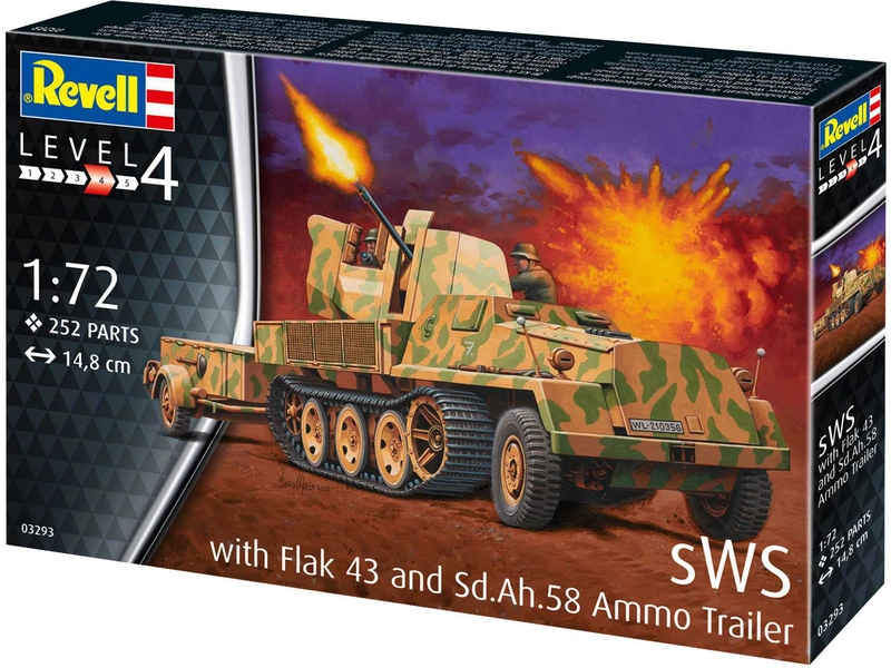 Revell sWS mit Flak-Aufbau als Sfl. mit 3,7 cm Flak 43 (1:72)