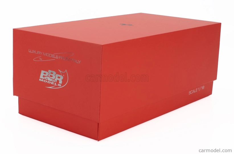 Bbr-models Ferrari 12cilindri V12 830cv Panoramic Roof 2024 - Glossy Black Rims - Con Vetrina - With Showcase 1:18 Rosso Corsa - Červená