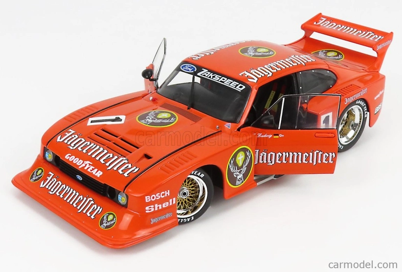 Werk83 Ford england Capri Turbo Jagermeister Gr.5 Team Zakspeed N 1 Season Drm 1982 Klaus Ludwig 1:18 Orange