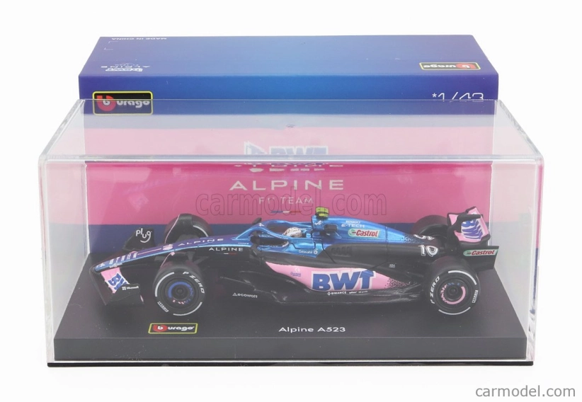 Bburago Renault F1 A523 Team Bwt Alpine F1 N 10 1:43, modrá
