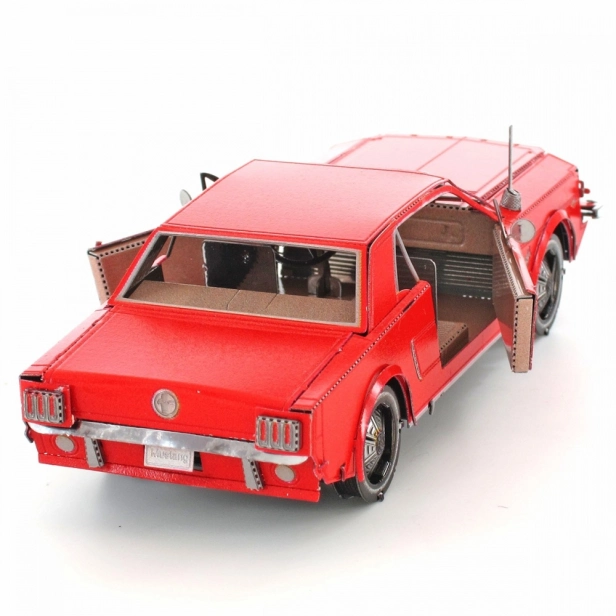 Oceľová stavebnica Ford 1965 Mustang, červená