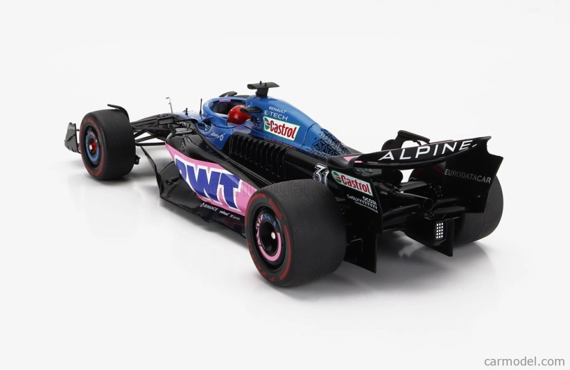 Solido Alpine F1 A523 Team Bwt Alpine N 31 3rd Monaco Gp 2023 Esteban Ocon 1:18 Modrá Růžová