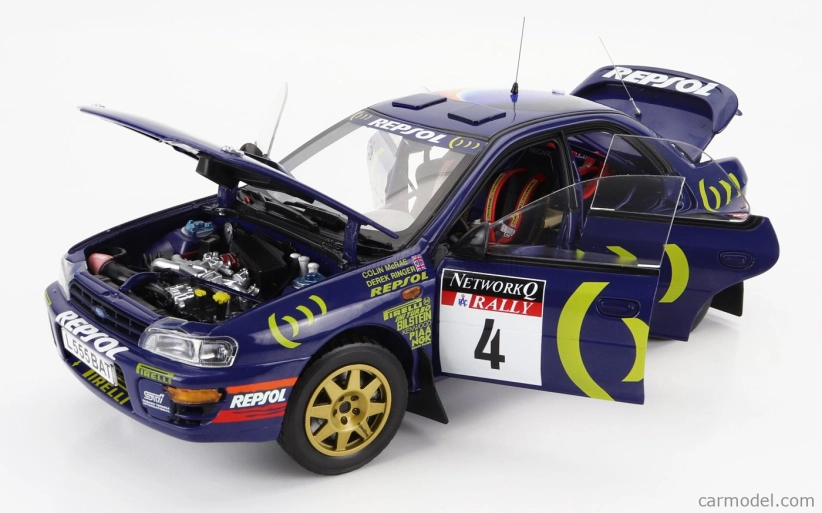 Sun-star Subaru Impreza 555 N 4 Winner Rally Rac Lombard 1995 C.mcrae - D.ringer 1:18 Blue