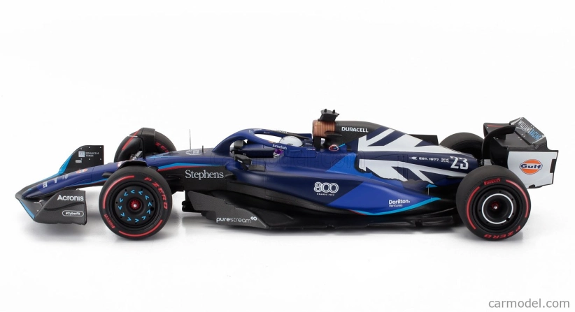 Minichamps Williams F1 Fw45 Team Williams Racing Gulf N 23 British Gp 2023 Alexander Albon 1:18 Modrá čierna