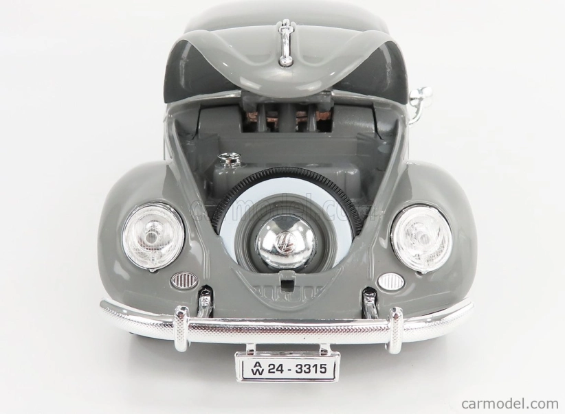 Bburago Volkswagen Käfer-Beetle 1955 1:18 strieborný