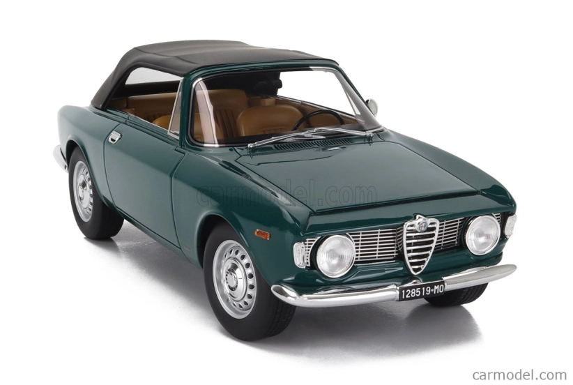 Mitica Alfa romeo Giulia 1600 Gtc Cabriolet Closed 1964 - Interiér Cinghiale 1:18 Verde Pino 216 - Zelená
