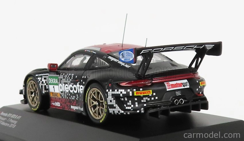 Ixo-models Porsche 911 991-2 Gt3-r Team Precote Herberth Motorsport N 1 1:43, černá