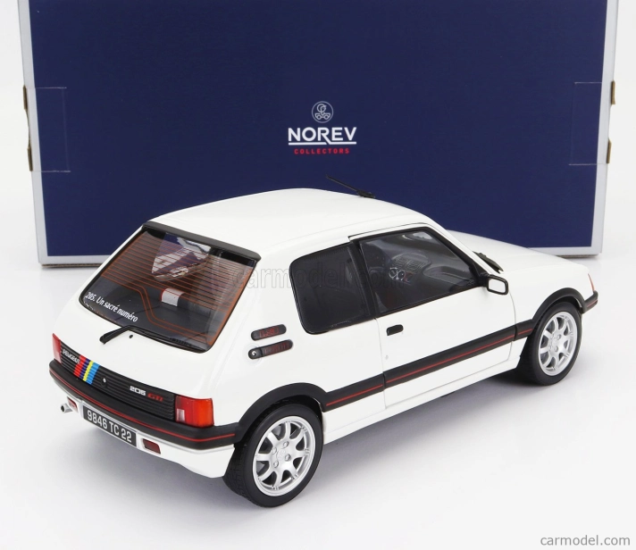 Norev Peugeot 205 Gti 1.9 1989 1:18 Biela