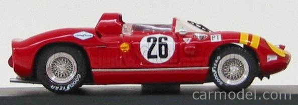 Umelecký model Ferrari 330p N 26 Sebring 1965 Grossman - Hudson 1:43 Red