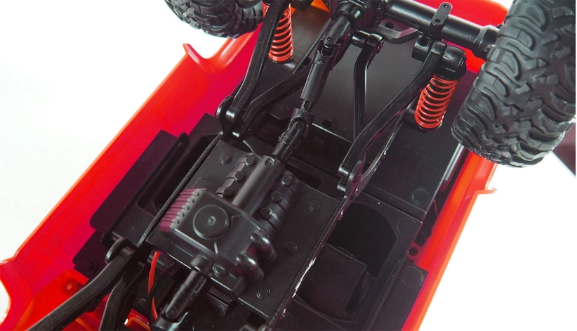 RC auto Land Rover Defender D90, červená