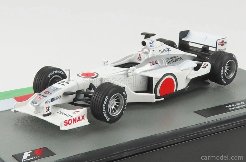 Edicola BAR F1 002 Honda N 22 Sezóna 2000 Jacques Villeneuve 1:43 Biela