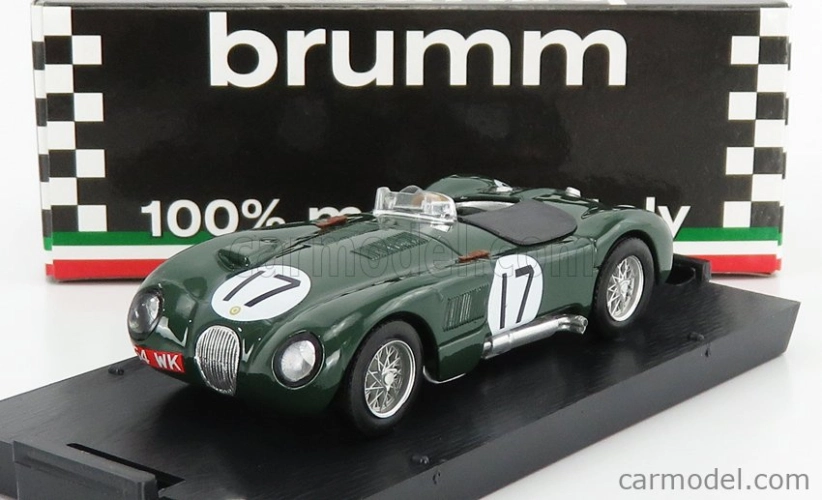 Brumm Jaguar C-type 3.4l S6 Team Jaguar Cars Ltd N 17 1:43, zelená