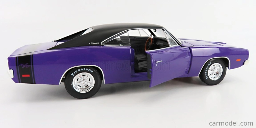 Maisto Dodge Charger R/t Coupe 1969 1:18 Purple Met