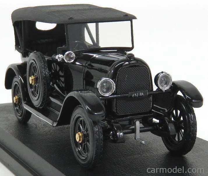 Rio-models Fiat 501 Cabriolet Uzavretá La Saetta Del Re 1919 1:43 čierna