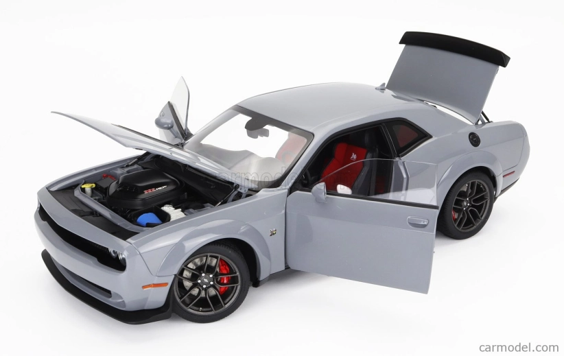 Autoart Dodge Challenger R/t Scat Pack Widebody 2022 1:18 Smok Show Grey